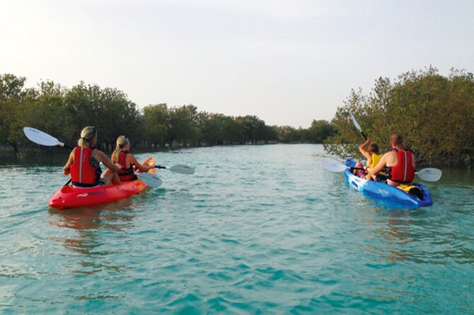 4 Hours Purple Island Mangroves Kayaking Adventure in Qatar - What the Kayaking Route Can Be Like
