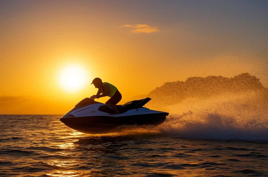 Arabian Sunset Jet Ski Tour – Waves Under the Orange Sky - The views from the Arabian Gulf