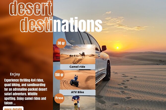 Desert Safari Qatar - The dune bash is the tour’s loudest moment