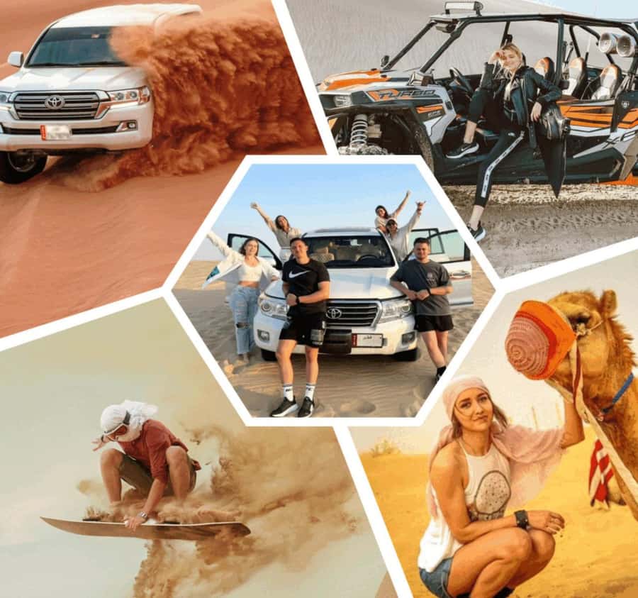 Desert Safari, Quad Bike, Camel Ride, Falcon & Sandboarding - Sealine Beach marks the start of the rough ride