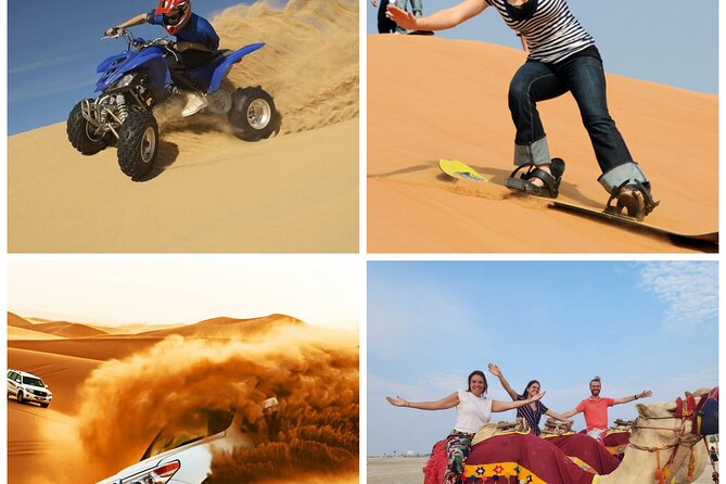 Desert Safari, Quad Bike, Sandboarding and Camel Ride - Key things to know before booking