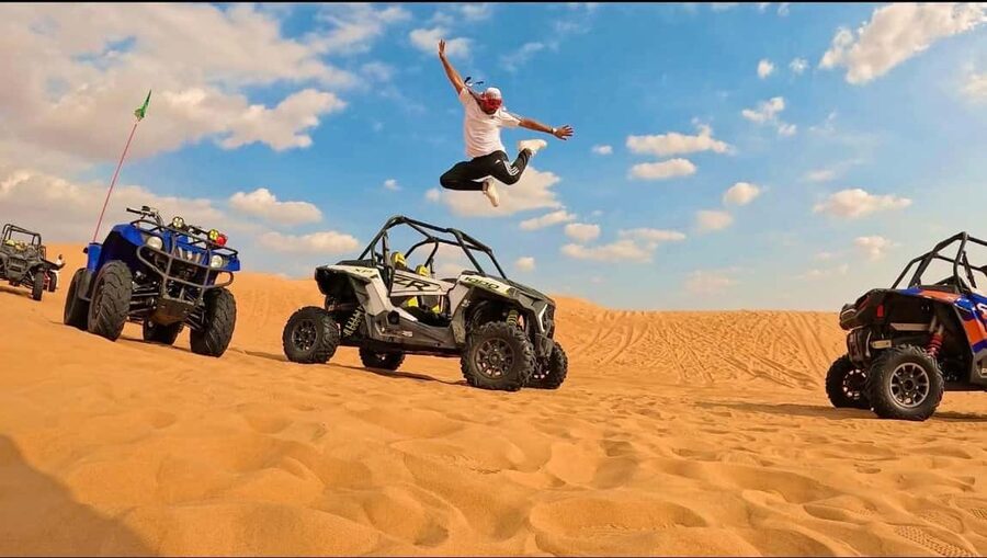 Desert Safari, QuadBike,Dune buggy, Sandboarding & CamelRide - Choosing your departure time