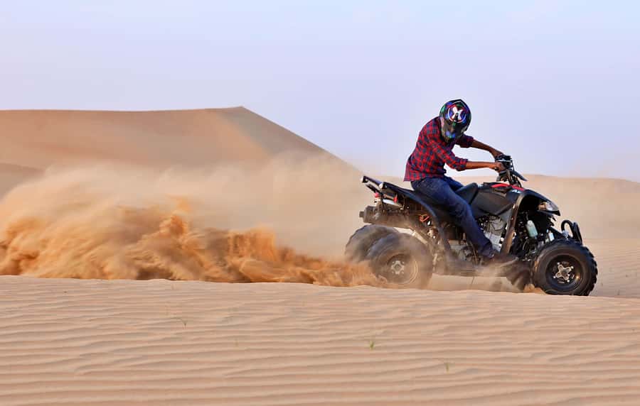 Desert Safari Self-Drive Quad Bike OR Dune Buggy Experience - Sandboarding and the Inland Sea stop
