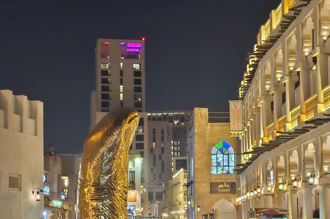 Doha All Inclusive Night City Tour with Traditional Dhow Boat - Mina District and Old Doha Port after dark