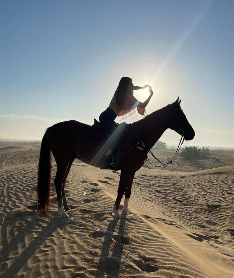 Doha : Arabian Horse Ride Experience With Pickup & Drop Off - Choosing the right time and clothing