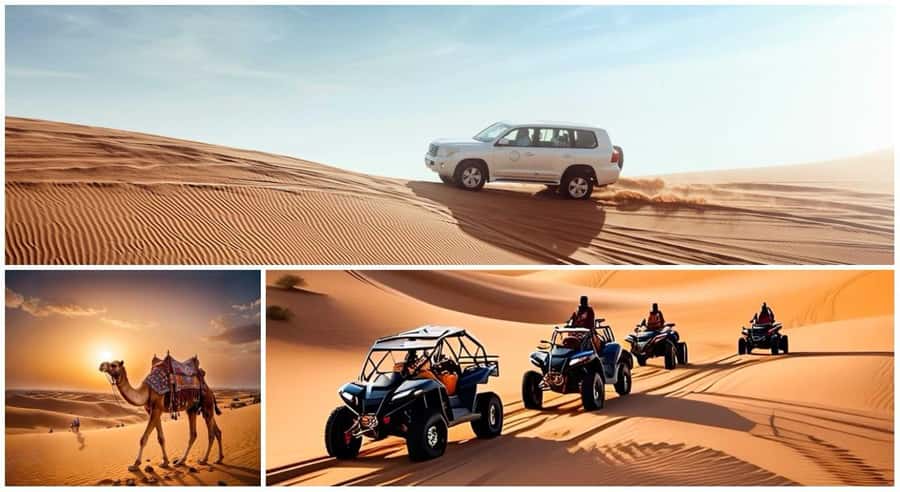 Doha: ATV/Desert Safari with Activities and Inland Sea Stop - Camel riding: a short taste of desert travel