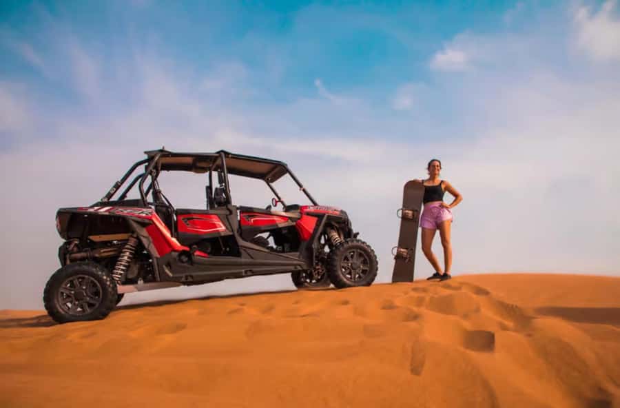 Doha: ATV Quad, Buggy Dune Bashing,Camel Ride & Sandboarding - The Red Dunes and the 30-minute quad option