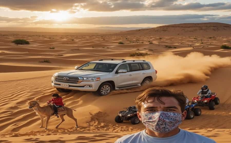Doha: Budget Friendly Desert Safari,CamelRide & Sandboarding - Camel riding gives the desert a slower rhythm