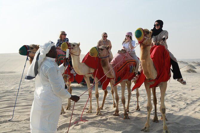 Doha Desert Excursion Dune Bashing Sandboarding Camel Ride - Sealine Beach, where sand meets the Gulf
