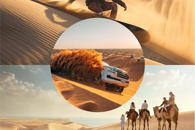Doha Desert Excursion Dune Bashing Sandboarding Camel Ride - Dune bashing on Qatar’s southern sands