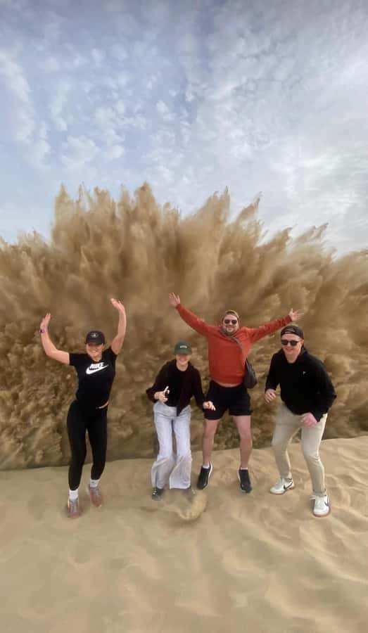 Doha: Desert Safari, Adventure, Sandboarding and Camel Ride - Two hours of dune bashing in a Land Cruiser