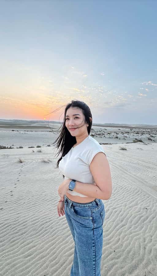 Doha: Desert Safari, Adventure, Sandboarding and Camel Ride - The Inland Sea at sunset