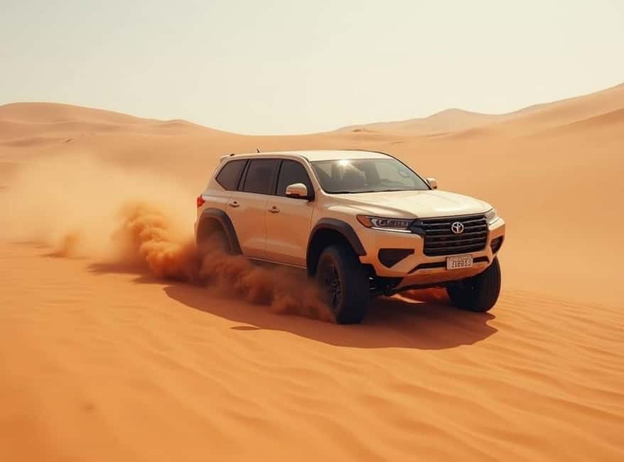 Doha: Desert Safari, Camel Ride, Dune Bashing & Inland Sea - Leaving Doha for Qatar’s Open Dunes