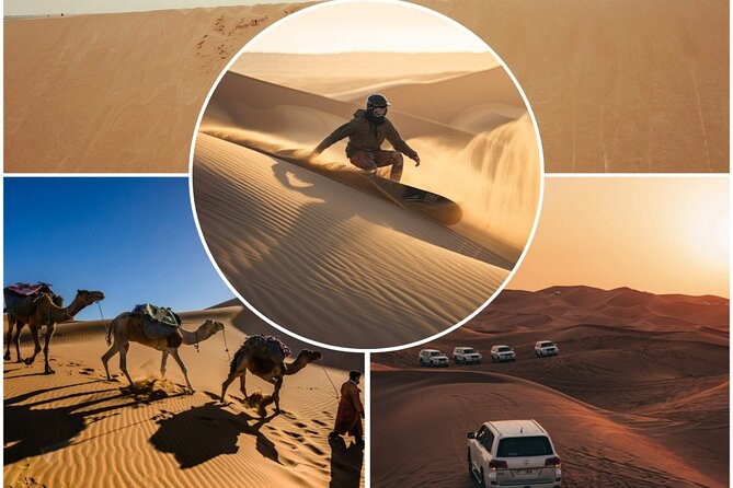 Doha Desert Safari Dune Bashing Camel Ride Sandboarding - Dune bashing across Qatar’s open sand