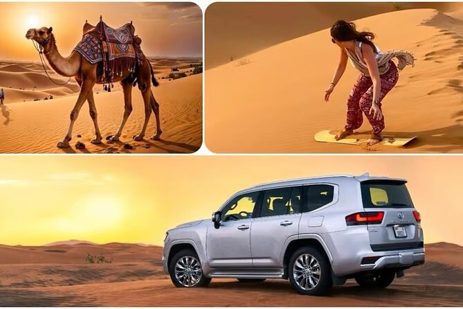 Doha: Desert Safari, Sand Boarding, Camel Ride & Inland Sea - From Doha to the open desert in 45 minutes