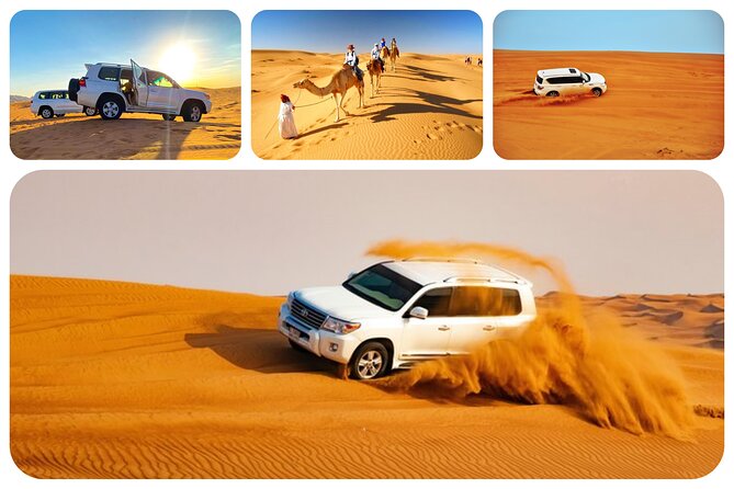 Doha: Desert Safari, Sand Boarding, Camel Ride & Inland Sea Tour - Sealine Beach Sets Up the Desert Adventure