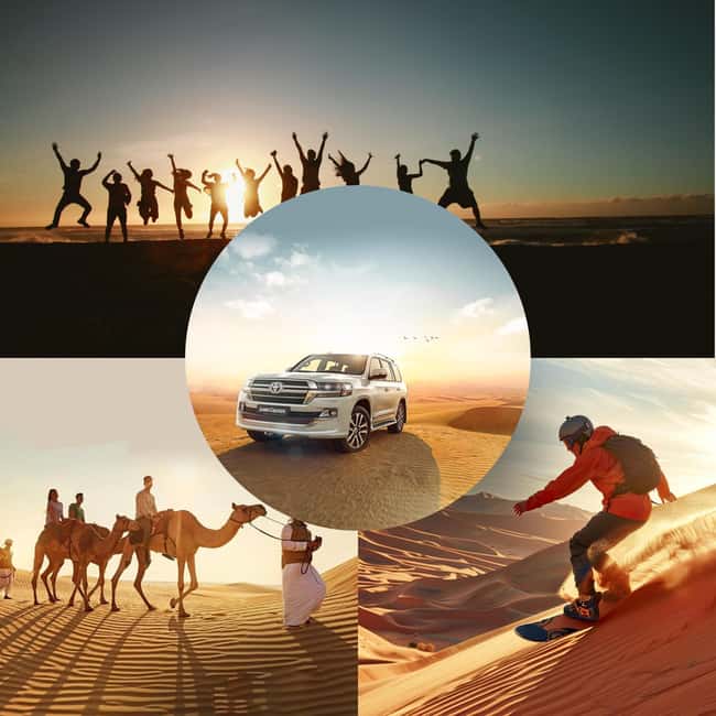 Doha: Desert Safari, Sandboarding, Camel Ride and Inland Sea - Dune bashing for 35 to 40 minutes