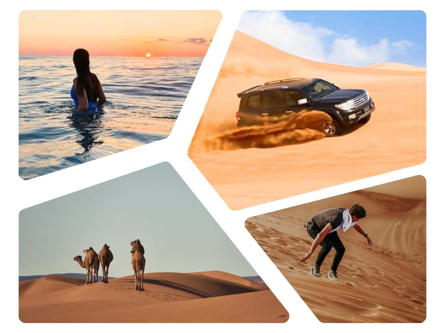 Doha Desert Safari: Sandboarding, Camel Ride & Swimming Fun - Mesaieed and the first look at Qatar’s desert