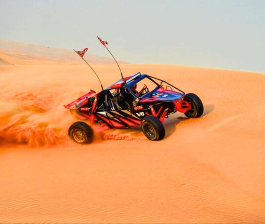 Doha: Desert Safari with Camel Ride and Quad Bike and Buggy - Dune bashing brings the first big rush
