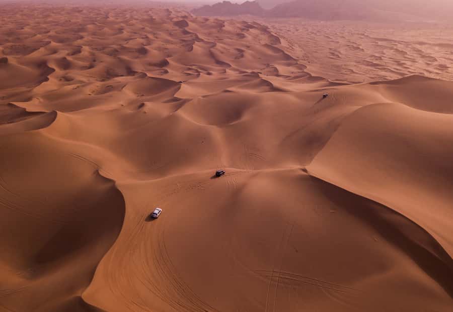 Doha: Desert Safari with Quad Bike, Sandboard & Camel Ride - Sandboarding on the soft slopes