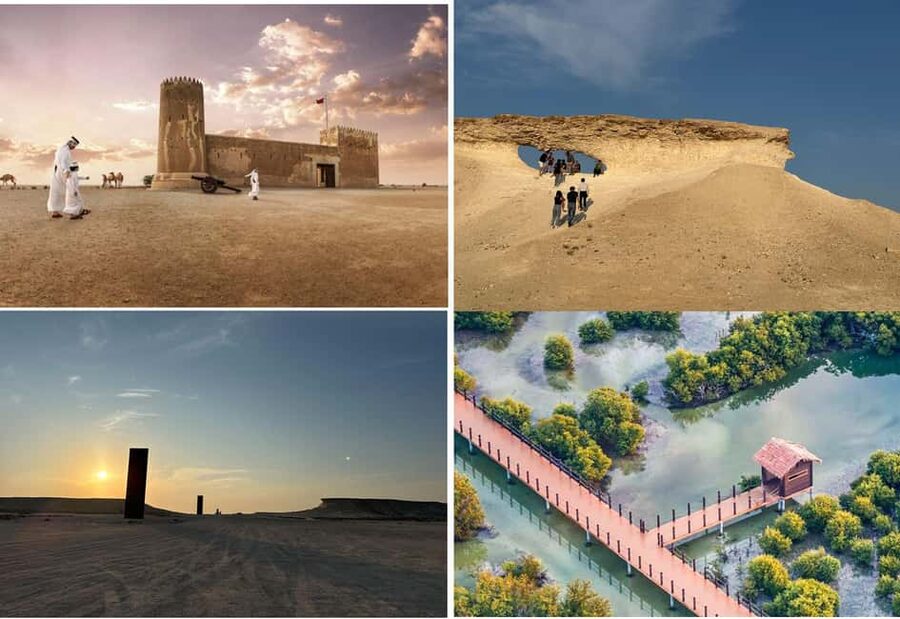 Doha: Explore the North and West of Qatar With Transfers - Purple Island’s mangroves and quiet paths