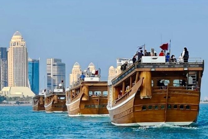 Doha Express City Tour with Dhow Cruise - The dhow cruise and Doha after sunset
