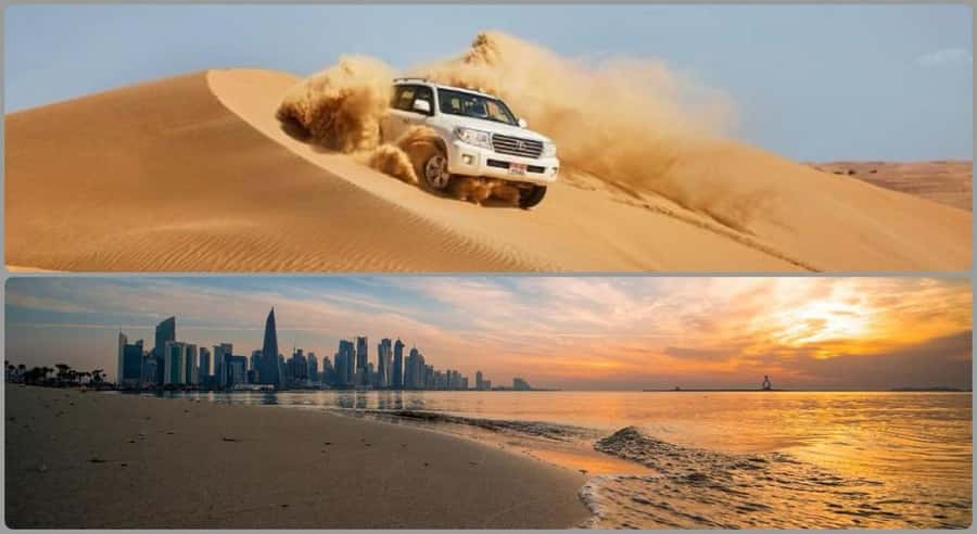 Doha : Full day Combo Tour to Doha City And Desert Safari - Box Park begins the city portion
