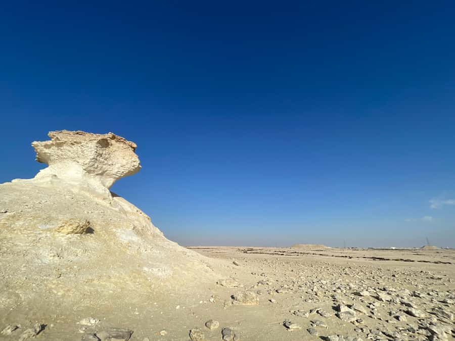 Doha Full Day North & West Tour | Rich History & culture - Zekreet’s umbrella and mushroom-shaped rocks