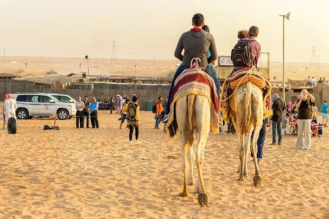 Doha Half Day Desert Safari Dune Bashing CamelRide & Sandboarding - A 30-minute camel ride at Sealine Beach