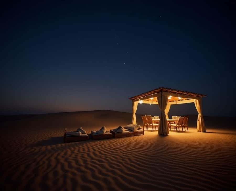 Doha : Night Desert Safari with Dune Bashing & Stargazing - The Inland Sea, where sand meets water