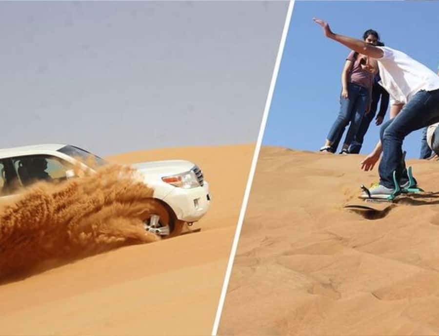Doha: Night Inland Sea Desert Safari with Full Activities - A short camel ride and the quad bike option