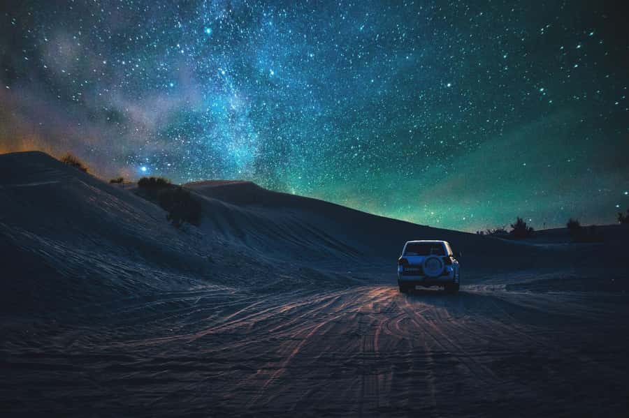 Doha: Night Safari with Dune Bashing and Camel Ride - A short camel ride at the slower pace