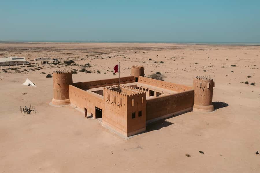 Doha: Olafur Eliasson Exhibit, Zubara Fort & Al Jumail - Madinat ash Shamal and the northern tip
