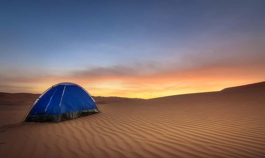 Doha: Overnight Desert Safari with Dinner and Breakfast - Dune bashing across the golden sand
