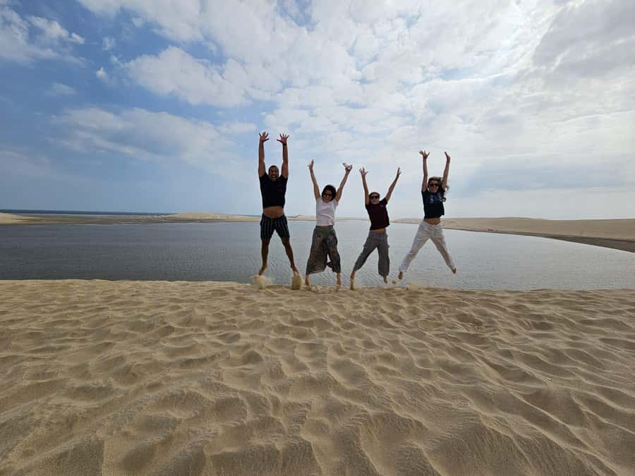 Doha:Private Desert Safari, Falcon, Sandboarding,inland sea - Sealine Beach Resort: camels, photos, and your first taste of the sand