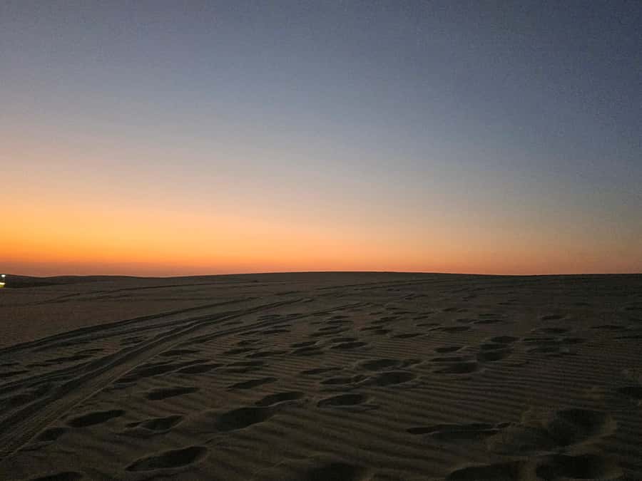 Doha Private Desert Safari, inland sea, sand boarding - How the four-hour schedule works