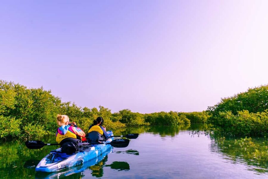 Doha: Private Purple Island Mangroves Kayaking Adventure - Kayaking for first-timers, with a real workout
