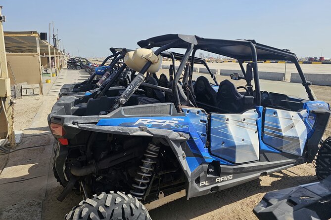 Doha Qatar ATV Quad Bike Buggy Dune Bashing and Camel Ride - Dune bashing on the way to the Inland Sea