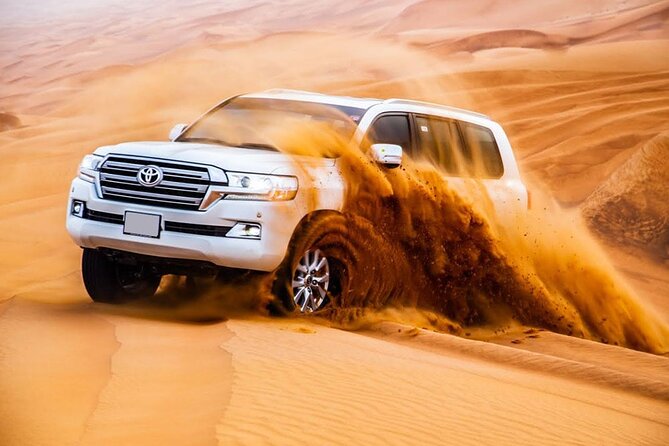 Doha Quad Bike, Dune Bashing, Camel Ride and Island Sea Tour - The Inland Sea and the Saudi border view