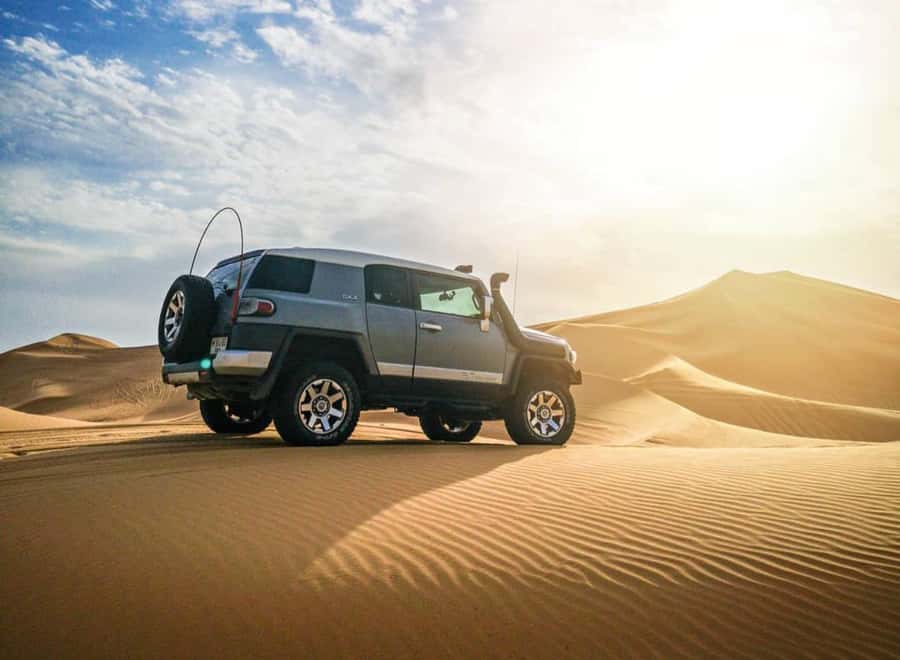 Doha: Relax Desert Safari, Camel Ride, Inland Sea, Swimming - Dune bashing on a designated off-road track