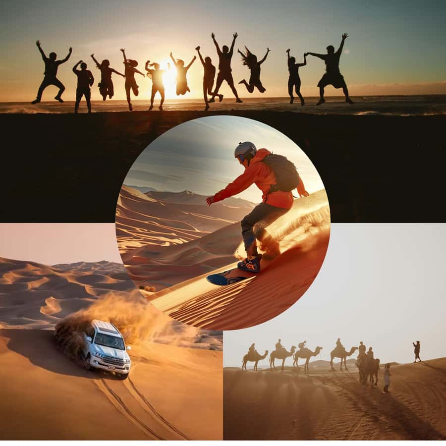 Doha: Shared Desert Safari, Sandboarding, Camel Ride - From Sealine to the Southern Qatar Desert