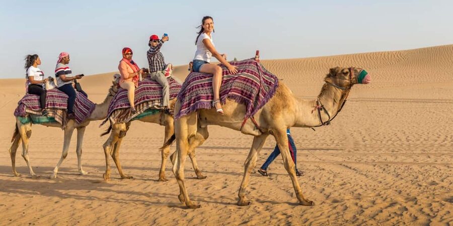 Doha: Sunset Desert Safari, ATV, Camel Ride and Sandboarding - Khor Al Adaid and the Inland Sea Sunset