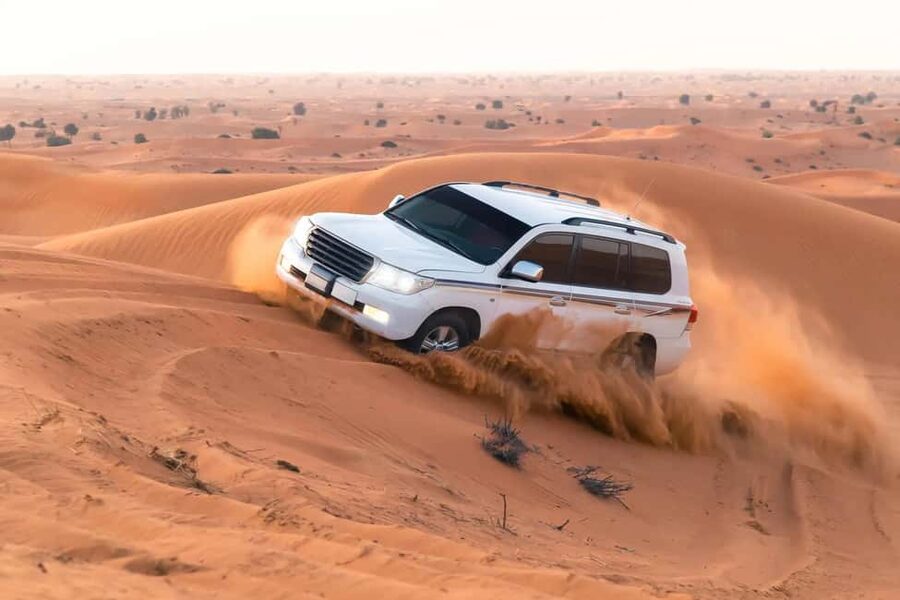 Doha Sunset or Sunrise Desert Safari, Camel Ride, Inland Sea - From Doha streets to open desert