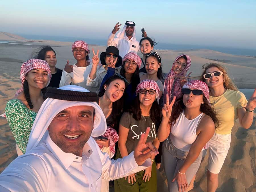 Doha: Sunset Safari, Dune Bashing, Sandboarding & Camel Ride - Why the sunset timing makes this tour work