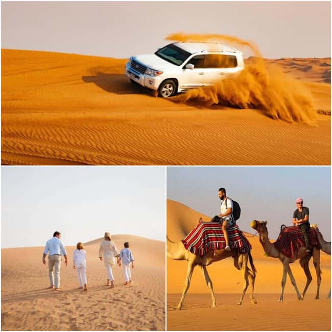 Doha: Transit Desert Safari , CamelRide, Sandboarding - Sandboarding on the golden slopes