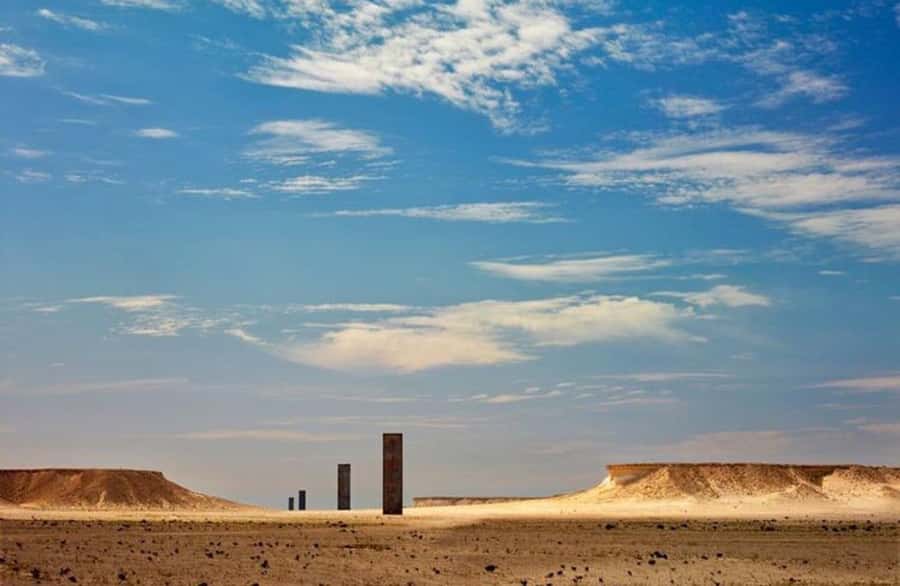 Doha: West Coast Qatar Tour, Sculptures, Camel Racing track - Qatar’s west coast is the country’s strange side