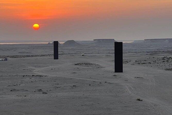Doha: West Coast Tour , Richard Serra Sculpture, Zekreet - Richard Serra’s East-West / West-East