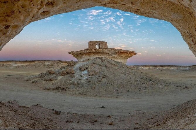 Doha: West Coast Tour Sculpture,Camel Racing Track Rock Formation - Zekreet’s white cliffs and mushroom rocks