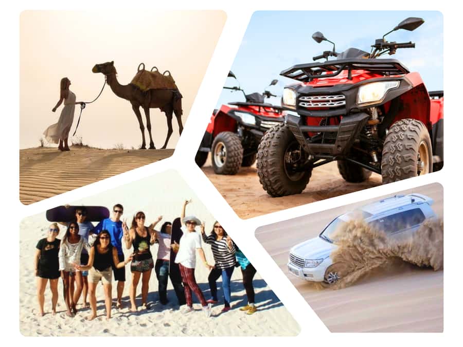 Dune Bashing, Sandboarding, Camel Ride & Optional ATV Ride - The camel camp, tea, and a first taste of desert life