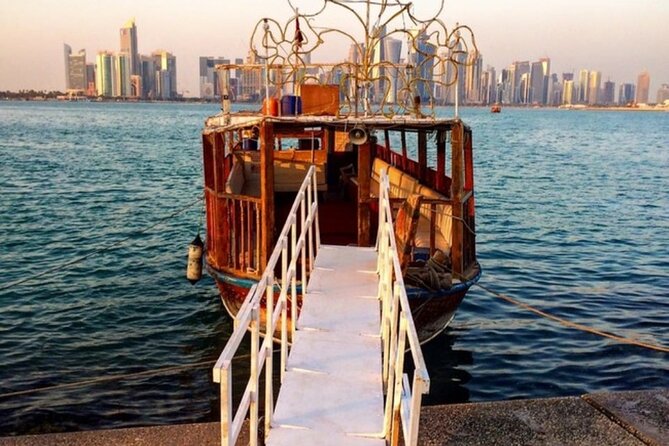 Exclusive Doha Private Dhow Cruise & Corniche Walk With Sunset - From the dhow harbor to the Gulf